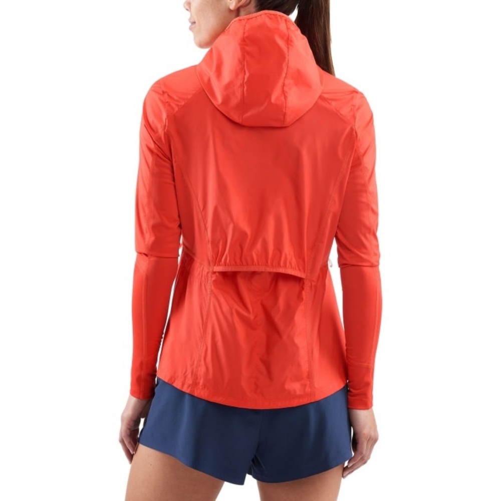 Skins Women Gylle Engineered Hooded Lightweight Wind Breaker Jacket Coral Red XS - Picture 11 of 15
